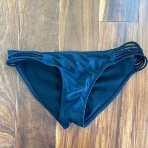 BLACK STRAPPY SWIM BOTTOMS